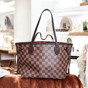 Louis Vuitton Brown Checkered Tote